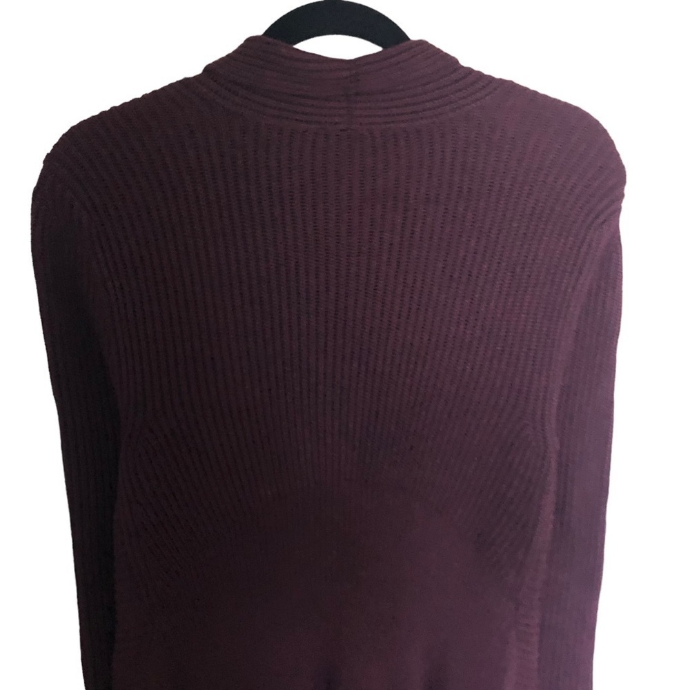Cabi Regal Cardigan Mulberry Wine Ribbed #3350 - Picture 6 of 8